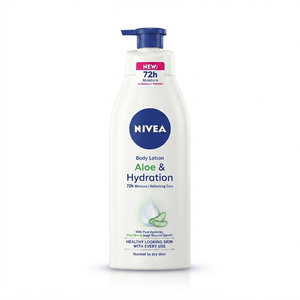NIVEA Aloe & Hydration Body Lotion (72h Moisture Formula)