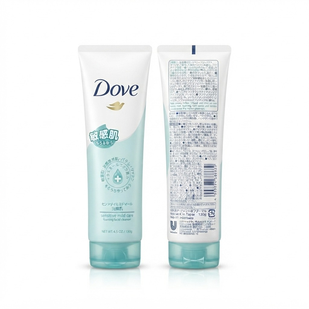 Dove Sensitive Mild Care Foaming Facial Cleanser (4.5 OZ. / 130g)