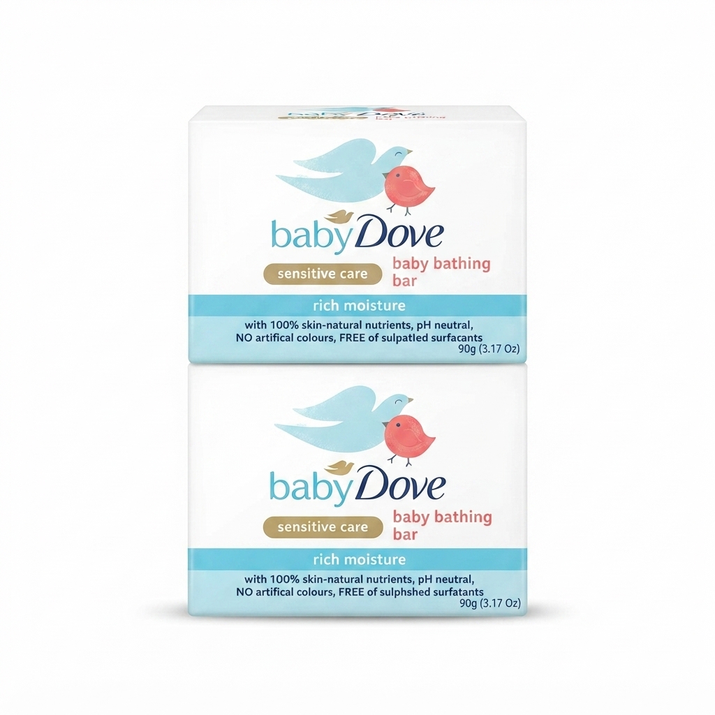 Baby Dove Sensitive Care Rich Moisture Baby Bathing Bar (90g / 3.17 Oz)