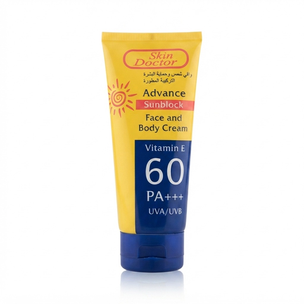 Skin Doctor Advance Sunblock Face and Body Cream (Vitamin E SPF 60 PA+++ UVA/UVB)
