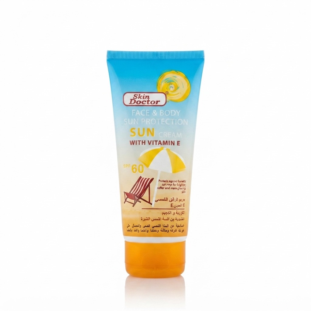 Skin Doctor Face & Body Sun Protection Sun Cream with Vitamin E (SPF 60)