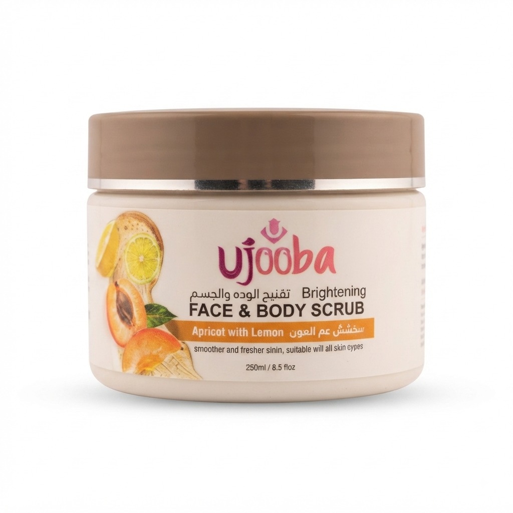 Ujooba Brightening Face & Body Scrub (Apricot with Lemon)