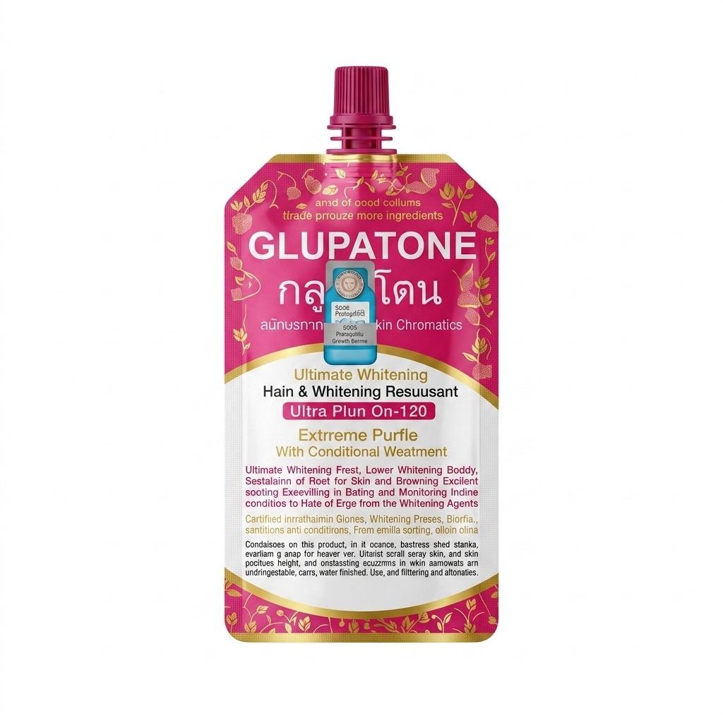 Glupatone Ultimate Whitening Hain & Whitening Resuusant (Ultra Plun On-120 / Extrreme Purple With Conditional Weatment)