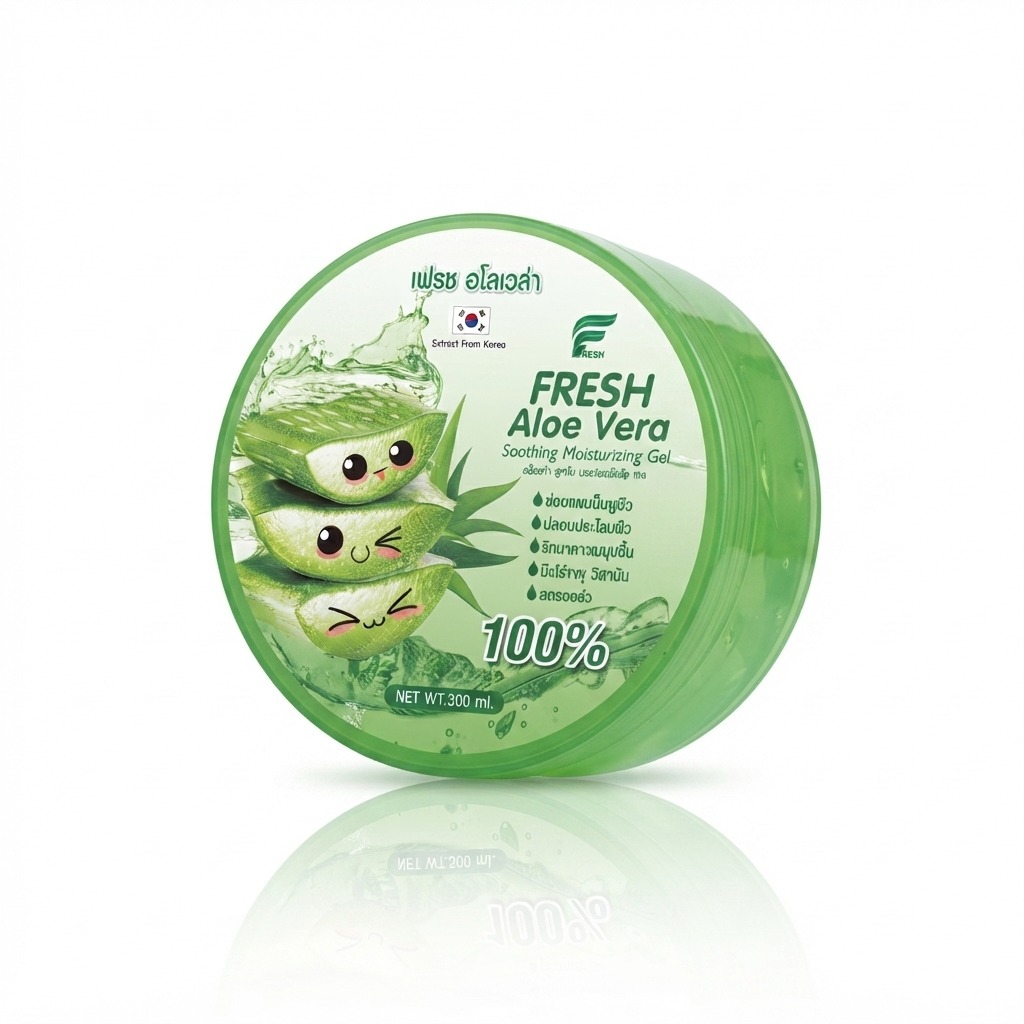 Fresh Aloe Vera Soothing Moisturizing Gel (100%).