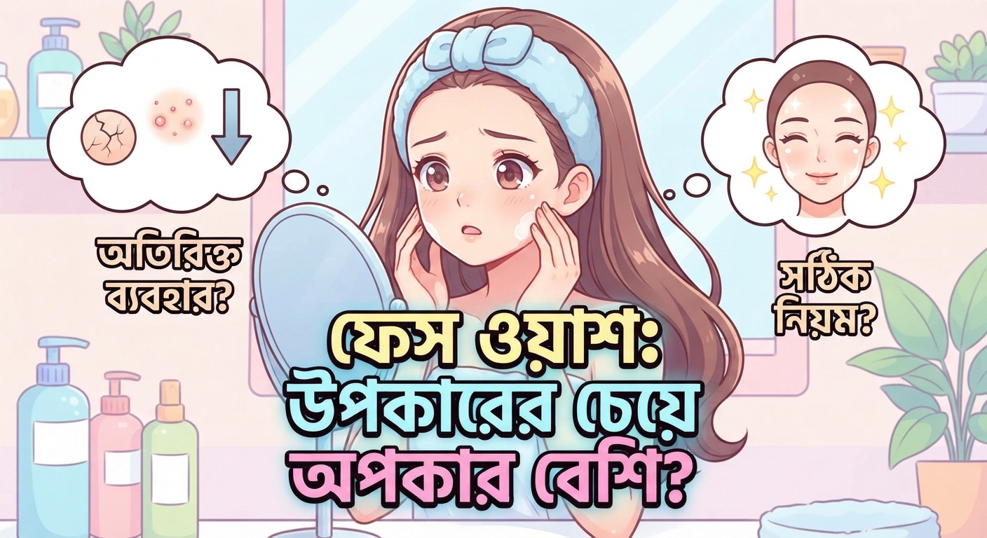 ফেস ওয়াশ ব্যবহারের অপকারিতা: কেন এবং কীভাবে হতে পারে ত্বকের ক্ষতি?