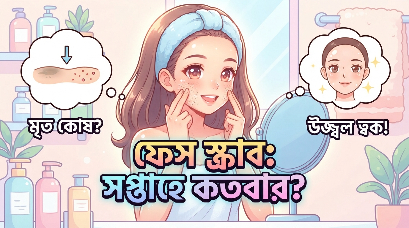 ফেস স্ক্রাব (Face Scrub) ব্যবহারের সঠিক নিয়ম ও ত্বকের ক্ষতি এড়ানোর উপায়