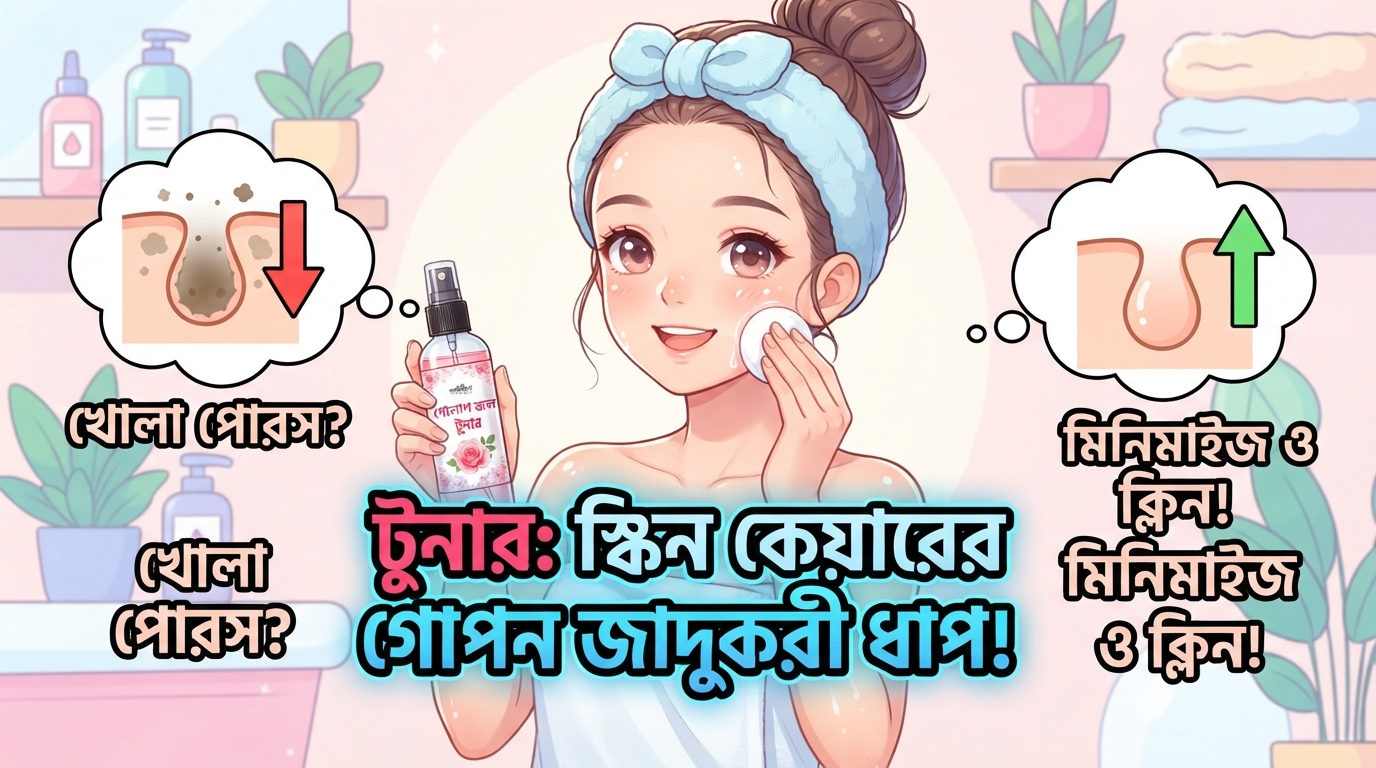 স্কিন কেয়ারে টুনার (Toner) কেন জরুরি? ব্যবহারের সঠিক নিয়ম ও উপকারিতা
